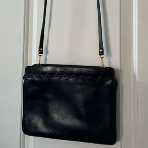 Salvatore Ferragamo Navy Blue Crossbody Bag